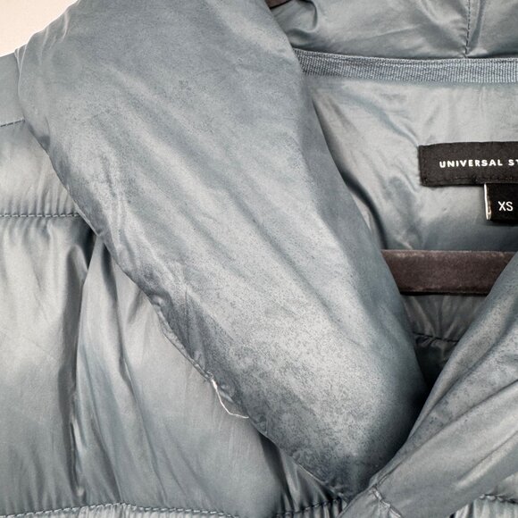 Universal Standard Kanda Puffer Coat Jacket Storm Blue size XS read - Picture 10 of 15